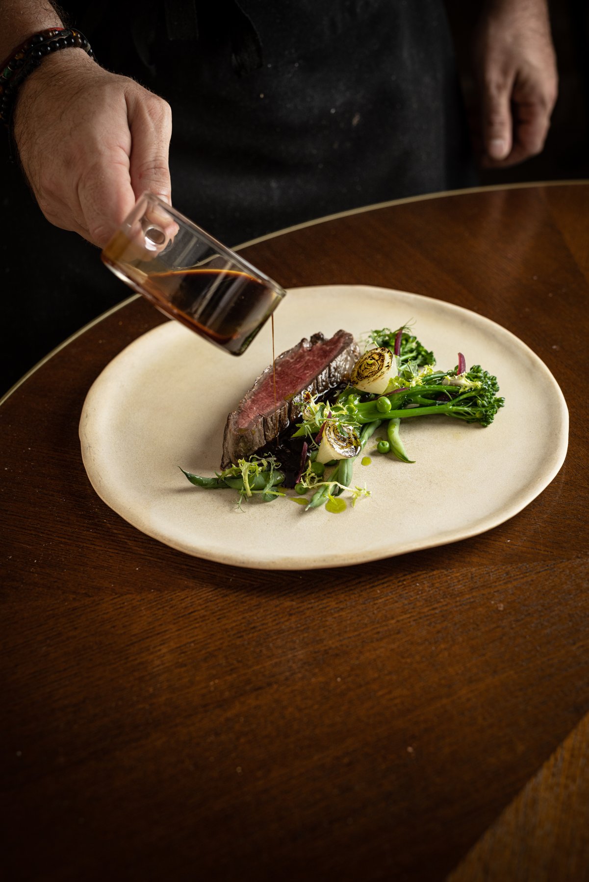 Paleron et légumes de saison, une création du Petit Restaurant